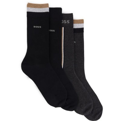 чорапи,мъжки,чорапи,boss,gift,iconic,10263521,socks,4,pairs,black