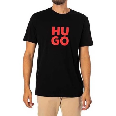 тениска,мъжки,тениски,hugo,daltorip,10261710,short,sleeve,t,shirt,black,black,(black)