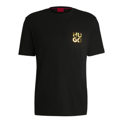 тениска,мъжки,тениски,hugo,diridumti,10266060,short,sleeve,t,shirt,black,(black)