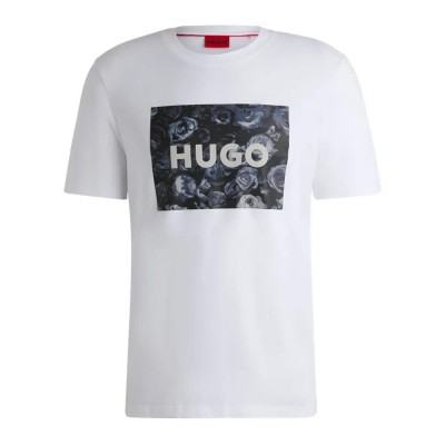 тениска,мъжки,тениски,hugo,dulive,u244,10260122,short,sleeve,t,shirt,white,(white)