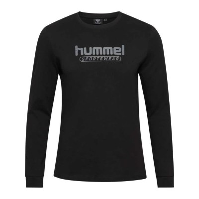 тениска,мъжки,тениски,hummel,booster,long,sleeve,t,shirt,black,(black)