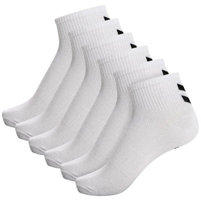 чорапи,мъжки,чорапи,hummel,chevron,crew,socks,6,pairs,white,white,(white)