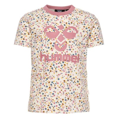 тениска,детски,тениски,hummel,karen,aop,short,sleeve,t,shirt,beige,(turtledove)