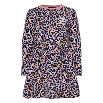 рокля,детски,поли,и,рокли,hummel,marie,aop,long,sleeve,dress,pink,(pale,mauve)