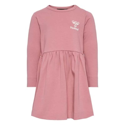 рокля,детски,поли,и,рокли,hummel,marie,long,sleeve,dress,pink,(dusty,rose)