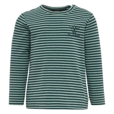 тениска,детски,тениски,hummel,mullet,long,sleeve,t,shirt,deep,teal,(green)
