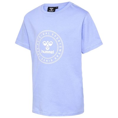 тениска,детски,тениски,hummel,tres,circle,short,sleeve,t,shirt,blue,purple,(3381)