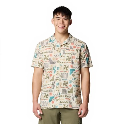риза,с,къс,ръкав,мъжки,ризи,columbia,pine,canyon™,short,sleeve,shirt,beige,(dark,stone,outer)