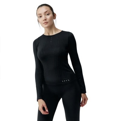 тениска,дамски,тениски,born,living,yoga,hilma,seamless,long,sleeve,t,shirt,black