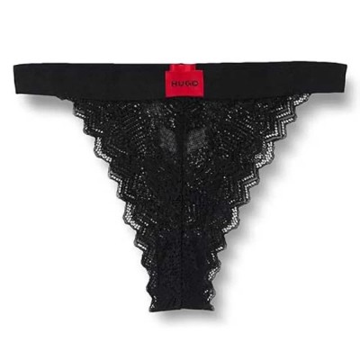 слипове,дамско,бельо,дамски,бикини,и,танкини,hugo,brief,lace,panties,black,(black)