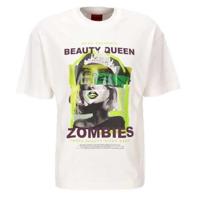 тениска,дамски,тениски,hugo,dargex,10266749,short,sleeve,t,shirt,white