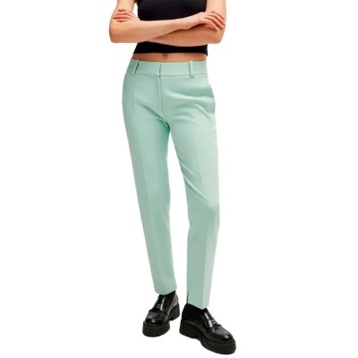 панталони,дамски,панталони,hugo,hetana,pants,green