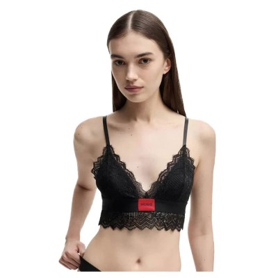 дамско,бельо,дамски,бикини,и,танкини,hugo,triangle,padded,bra,black