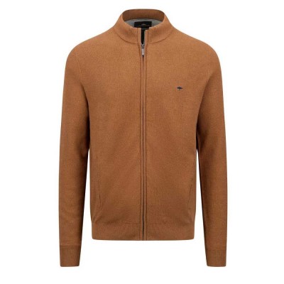 блуза,мъжки,пуловери,fynch,hatton,1414223,full,zip,sweater,hazel,(brown)