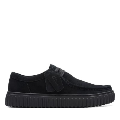 обувки,мъжки,обувки,clarks,shoes,torhill,lo,shoes,black,suede,(black)