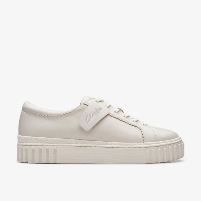 обувки,дамски,маратонки,clarks,shoes,mayhill,walk,trainers,white