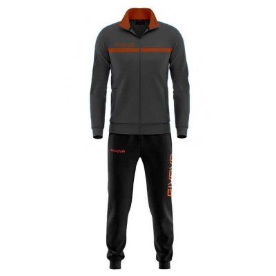 анцуг,детски,анцузи,givova,one,tracksuit,black,grey,(dark,grey,fluor,orange)