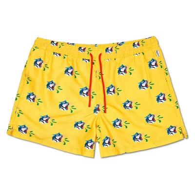 бански,гащета,мъжки,бански,костюми,happy,socks,tiger,swimming,boxer,yellow