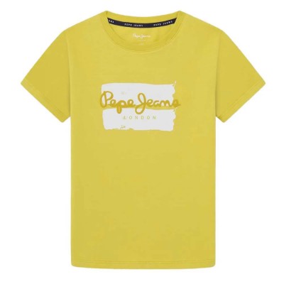 тениска,детски,тениски,pepe,jeans,bairon,short,sleeve,t,shirt,yellow,(mellow,yellow)