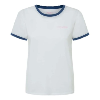 тениска,дамски,тениски,pepe,jeans,elise,short,sleeve,t,shirt,white