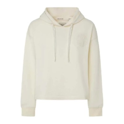 суичър,дамски,блузи,pepe,jeans,estrid,hoodie,mousse,white,(white)
