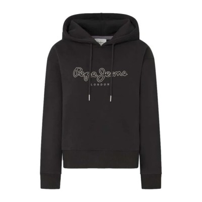 суичър,дамски,блузи,pepe,jeans,frida,hoodie,black