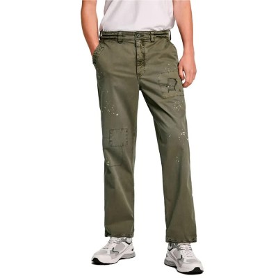 панталони,мъжки,панталони,pepe,jeans,relaxed,distressed,pants,green