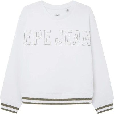 блуза,детски,блузи,pepe,jeans,telisa,sweatshirt,white