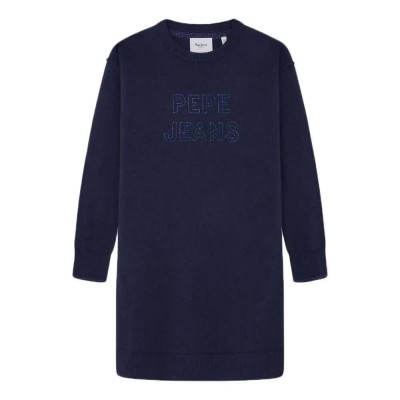 рокля,детски,поли,и,рокли,pepe,jeans,weslie,long,sleeve,short,dress,blue