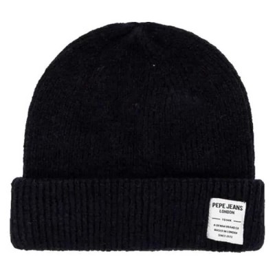 шапка,всички,шапки,pepe,jeans,west,beanie,black,(dulwich,blue)