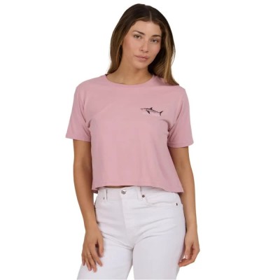 тениска,дамски,тениски,salty,crew,brother,bruce,crop,short,sleeve,t,shirt,warm,liliac,(pink)