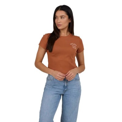 бебешка,тениска,дамски,тениски,salty,crew,night,bite,baby,short,sleeve,t,shirt,sierra,(brown)