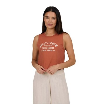 тениска,дамски,тениски,salty,crew,night,bite,cropped,sleeveless,t,shirt,sierra,(orange)