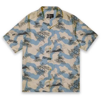 риза,с,къс,ръкав,мъжки,ризи,salty,crew,river,rats,fill,short,sleeve,shirt,river,rat,print,(beige)