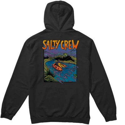 суичър,мъжки,пуловери,salty,crew,river,rats,hoodie,black,(black)