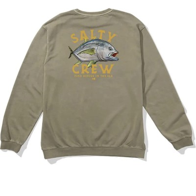 блуза,мъжки,пуловери,salty,crew,ulua,sweatshirt,dusty,olive,(green)