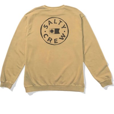 блуза,мъжки,пуловери,salty,crew,watermark,vintage,sweatshirt,brown,(khaki)