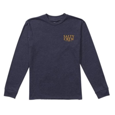 тениска,детски,тениски,salty,crew,yellowfin,long,sleeve,t,shirt,navy,heather,(blue)