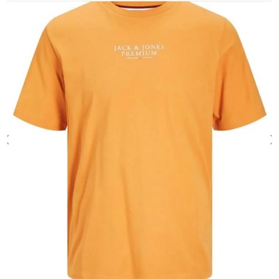 тениска,мъжки,тениски,jack,&,jones,12217167,naranja,short,sleeve,t,shirt,orange,(orange)