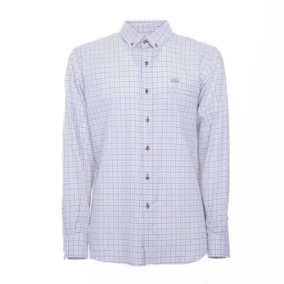 риза,с,дълъг,ръкав,мъжки,ризи,pasion,morena,cuadro,long,sleeve,shirt,brown,(blue)