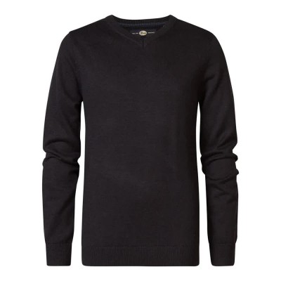 блуза,детски,блузи,petrol,industries,b,3040,kwv200,v,neck,sweater,dark,black