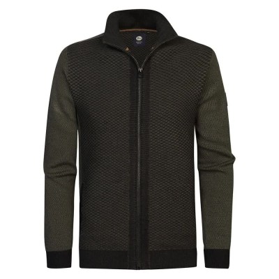 блуза,мъжки,пуловери,petrol,industries,m,3040,kwc213,full,zip,sweater,army,green,(green)