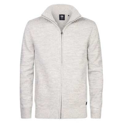 блуза,мъжки,пуловери,petrol,industries,m,3040,kwc216,full,zip,sweater,antique,white,melee,(white)