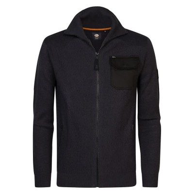 блуза,мъжки,пуловери,petrol,industries,m,3040,kwc249,full,zip,sweater,blue