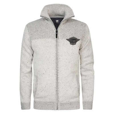 блуза,мъжки,пуловери,petrol,industries,m,3040,kwc283,full,zip,sweater,grey,(antique,white,melee)