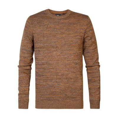 блуза,мъжки,пуловери,petrol,industries,m,3040,kwr240,sweater,brown,(dark,caramel)