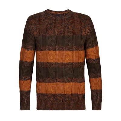 блуза,мъжки,пуловери,petrol,industries,m,3040,kwr242,sweater,brown