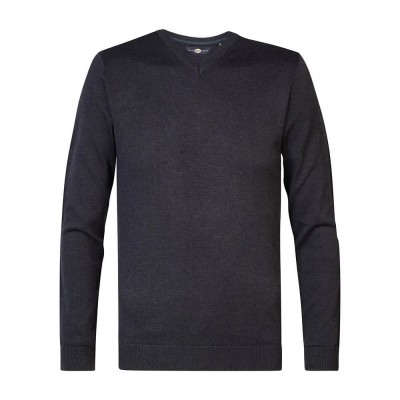 блуза,мъжки,пуловери,petrol,industries,m,3040,kwv200,v,neck,sweater,sky,captain,(blue)
