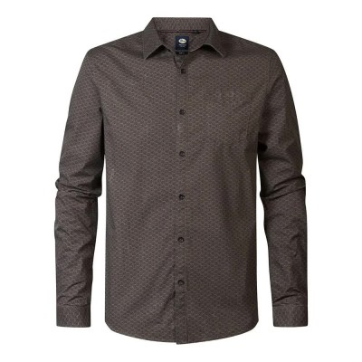 риза,с,дълъг,ръкав,мъжки,ризи,petrol,industries,m,3040,sil421,long,sleeve,shirt,timber,wood,(brown)