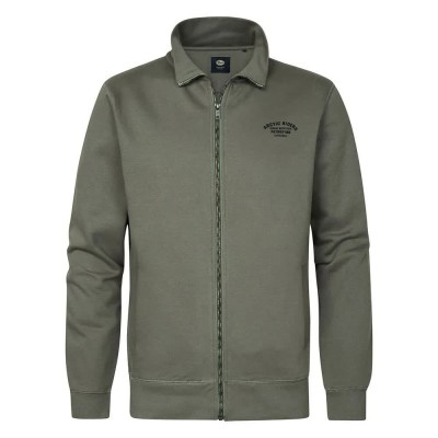 блуза,мъжки,пуловери,petrol,industries,m,3040,swc113,half,zip,sweatshirt,green